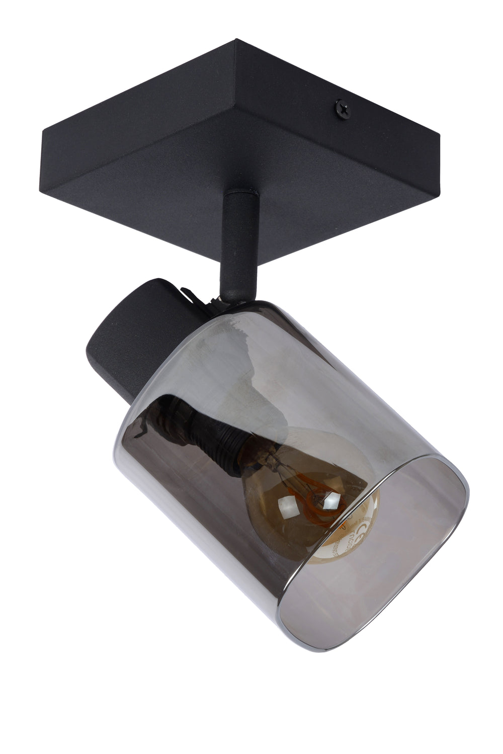 Lucide ALION loftspot, 1xE14, maks. 25W, 230V, IP20, Sort metal, justerbar 360° retrodesign