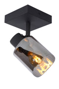 Lucide ALION loftspot, 1xE14, maks. 25W, 230V, IP20, Sort metal, justerbar 360° retrodesign
