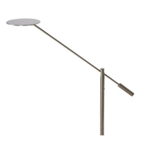 Lucide ANSELMO LED læselampe til gulv, dæmpbar 9W 3000K, 100-240V, IP20, metal, satin nikkel finish