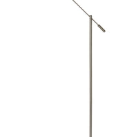 Lucide ANSELMO LED læselampe til gulv, dæmpbar 9W 3000K, 100-240V, IP20, metal, satin nikkel finish