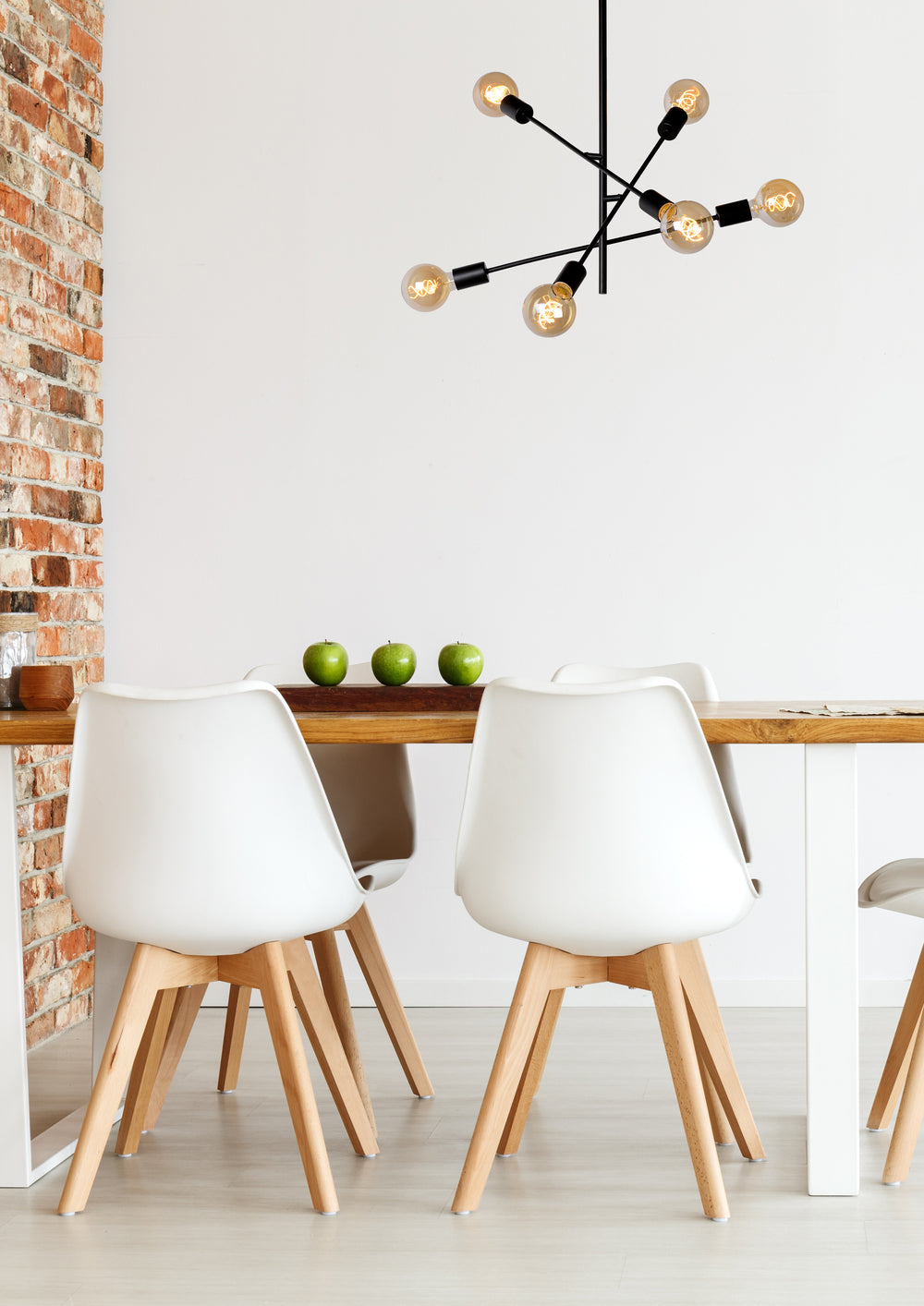 Lucide LESTER loftlampe, 6xE27 fatninger, 220-240V, dæmpbar, moderne metaldesign i Mat Sort, IP20