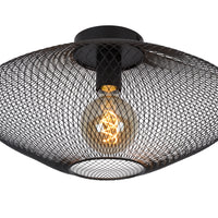 Lucide MESH loftlampe Ø45cm, E27 fatning, 220-240V, maks. 40W, metal mat sort, IP20 moderne design
