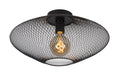 Lucide MESH loftlampe Ø45cm, E27 fatning, 220-240V, maks. 40W, metal mat sort, IP20 moderne design