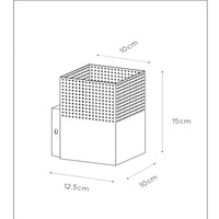Lucide RENATE væglampe, 1xE27 fatning, maks. 40W, metal, mat sort og guld, 220-240V, IP20