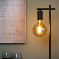 Lucide LEANNE table lamp, E27 socket, 40W max, 220-240V, IP20, modern matt Black metal, 52cm height