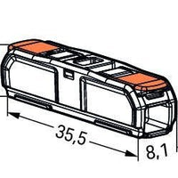 Wago gennemgangsklemme 2-gangs 4mm² 221-2411 - 60 stykker, IP20, CE, RoHS, 220-240V AC, kompakt design