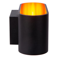 Lucide XERA væglampe, moderne ovalt design, 1xG9 fatning, uplight & downlight, Aluminium Sort, IP20