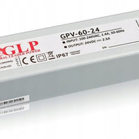 GLP LED strømforsyningsadapter 24V 60W 2.5A IP67 vandtæt driver CE RoHS til LED belysning