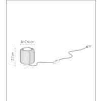 Lucide TURBIN LED bordlampe 5W 3000K Satin Guld moderne metal cylinderdesign med ledningskontakt IP20