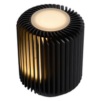 Lucide Turbin LED bordlampe 5W 3000K IP20 metal cylinder design Sort moderne stil