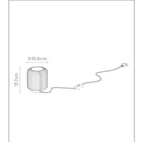 Lucide Turbin LED bordlampe 5W 3000K IP20 metal cylinder design Sort moderne stil