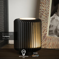 Lucide Turbin LED bordlampe 5W 3000K IP20 metal cylinder design Sort moderne stil