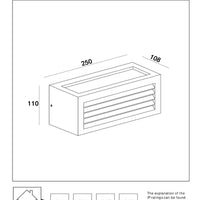 Lucide DIMO outdoor wall light Anthracite, E27 socket, IP54, aluminum housing, 220-240V, modern box design