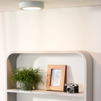 Lucide BRICE LED badeværelsesloftlampe, rund 18cm, dæmpbar 12W 3000K, IP44 Hvid
