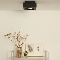 Lucide Zefix LED ceiling spotlight gu10 2200K-3000K black dim to warm