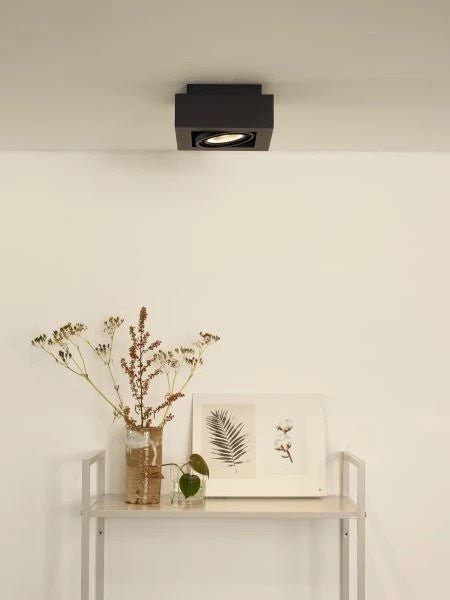 Lucide Zefix LED ceiling spotlight gu10 2200K-3000K black dim to warm