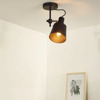 Lucide QUINNY Sort loftsspot, 1xE27, maks. 40W, IP20 stålkonstruktion, drejelig og vippbar