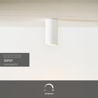 Lucide Gipsy loftspot, 1xGU10, 220-240V, IP20, Hvid gips, cylindrisk moderne design Ø7cm