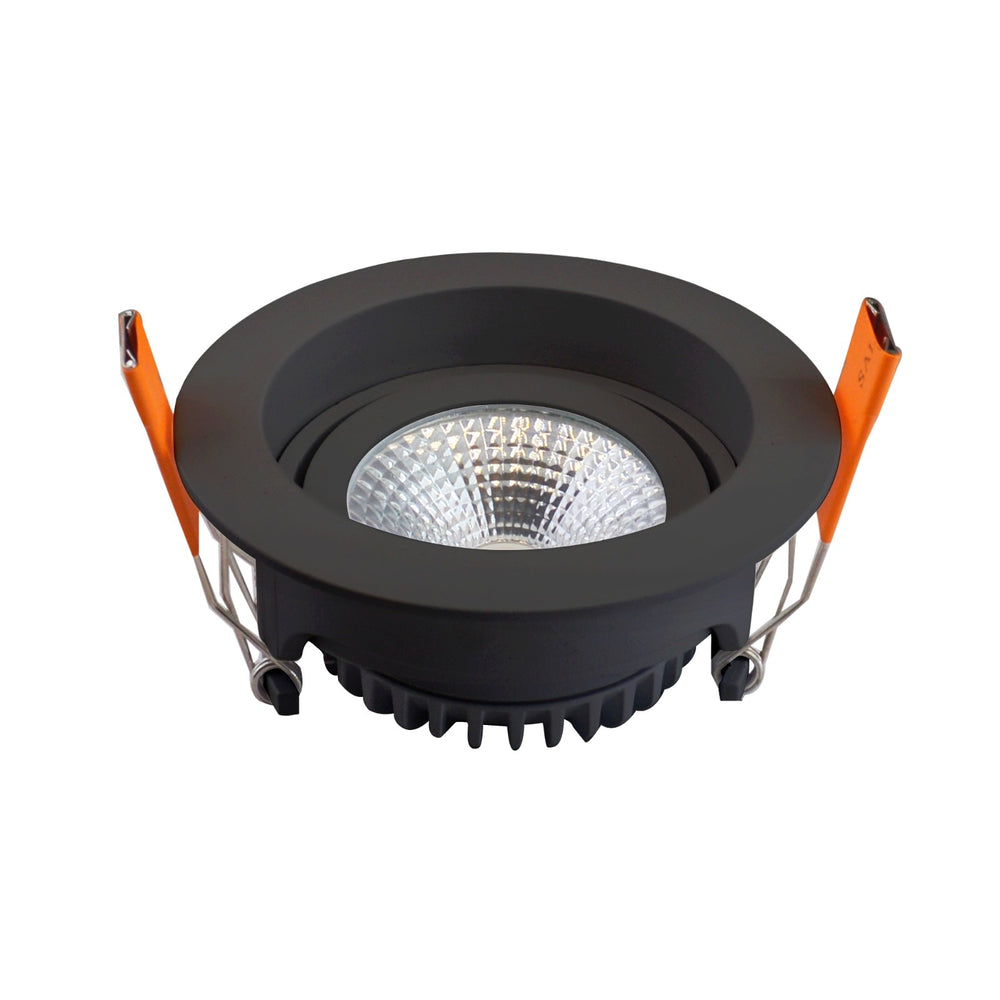 LED indbygningsspot fra LCB, 95mm, 5W, 420 lumen, 2700K varm hvid, IP65, dæmpbar, til badeværelse