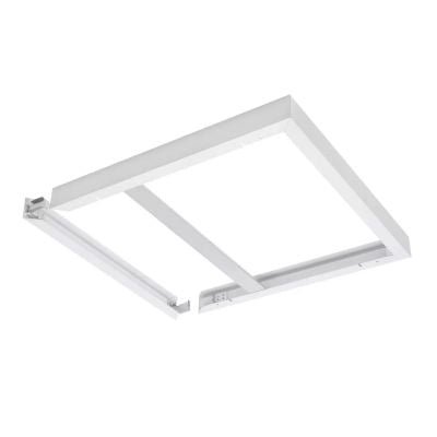 60x60cm hvidt aluminium LED panellys med 75 mm højde og høj lumen output