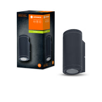 Ledvance ENDURA BEAM Væg UpDown Lampe GU10, 2x35W, IP44 Udendørs Overflademontering, Mørkegrå Aluminium