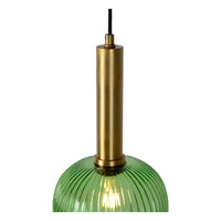Lucide MALOTO loftslampe, vintage oval metal og glas, E27 fatning, maks. 40W, IP20, grøn bronzefinish