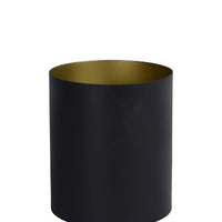 Lucide SUZY vintage table lamp, cylinder metal, Sandy Black Gold finish, E14 socket, 220-240V, IP20