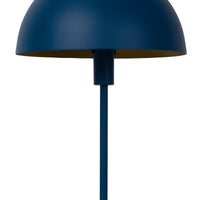 Lucide SIEMON bordlampe Blå, 1xE14 fatning, 25cm stålskaerm, moderne svampedesign, IP20 indendørs brug