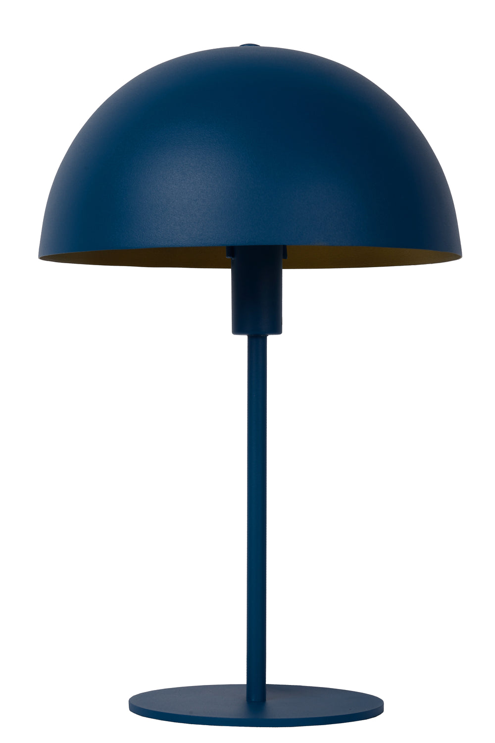 Lucide SIEMON bordlampe Blå, 1xE14 fatning, 25cm stålskaerm, moderne svampedesign, IP20 indendørs brug