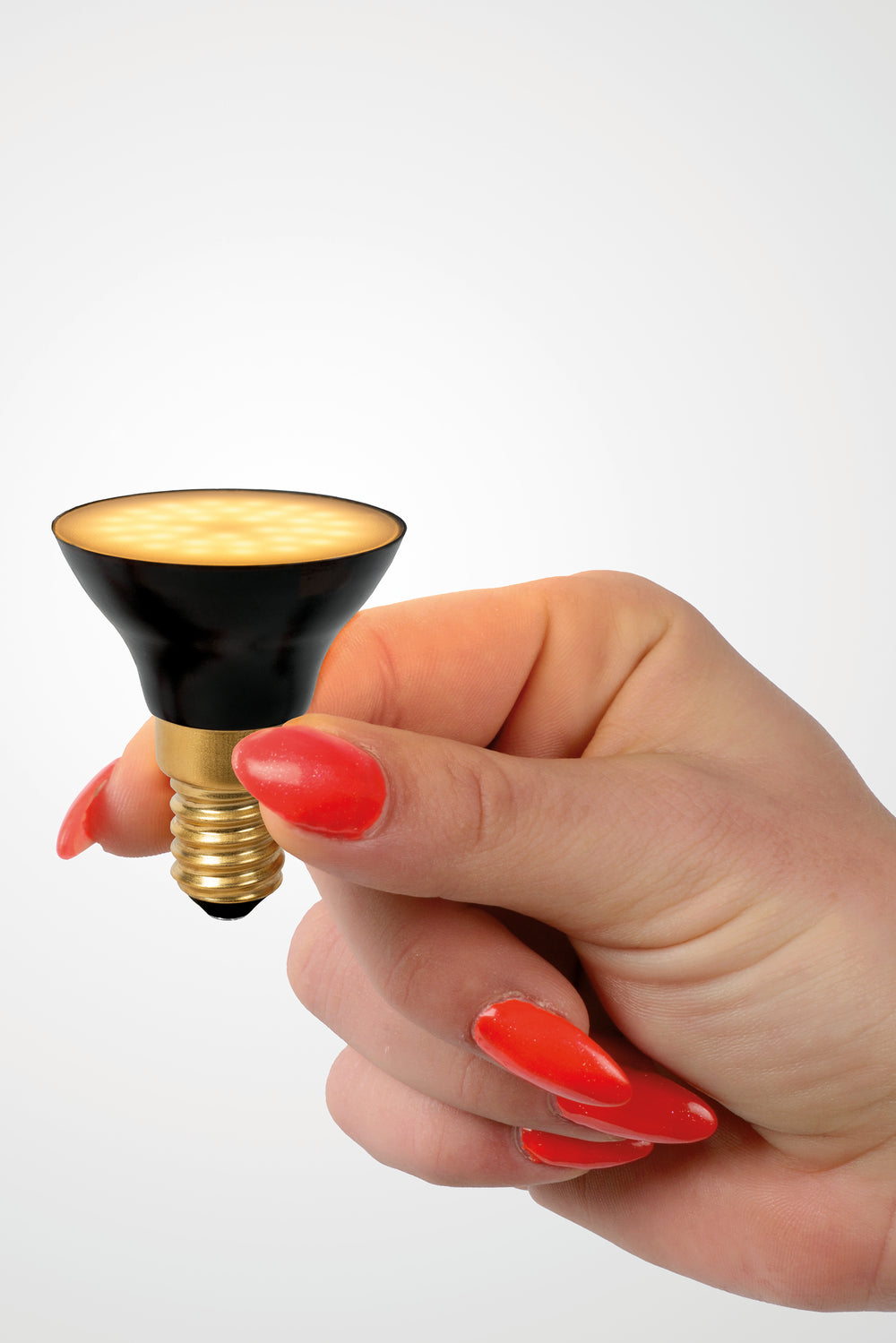 Lucide G45 LED pære E14 5W 2700K 450 lumen 3 StepDim Sort Mat IP20