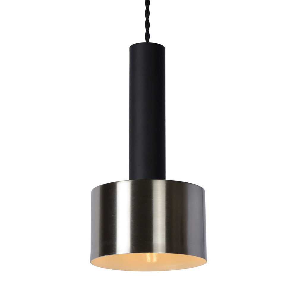 Lucide TEUN sort LED pendellampe ø13cm E27 fatning Tsong aluminium