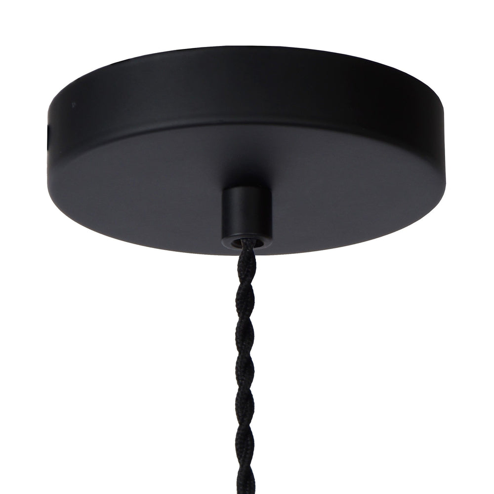 Lucide TEUN sort LED pendellampe ø13cm E27 fatning Tsong aluminium