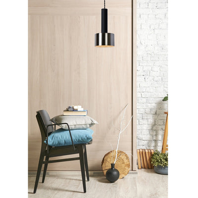 Lucide TEUN sort LED pendellampe ø13cm E27 fatning Tsong aluminium