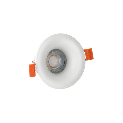 LED GU10 recessed spotlight white japandi style 85mm round IP20 with GU10 fitting
