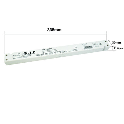 glp led strømforsyning 24v 150w slankt design ip20 6.25a