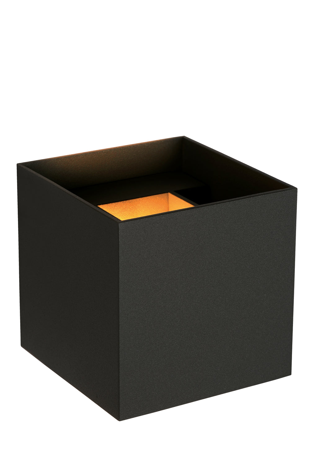 Lucide AXI LED væglampe, 2x7W 2700K, IP54, justerbar lysvinkel, Sort aluminium, moderne badeværelsesbelysning