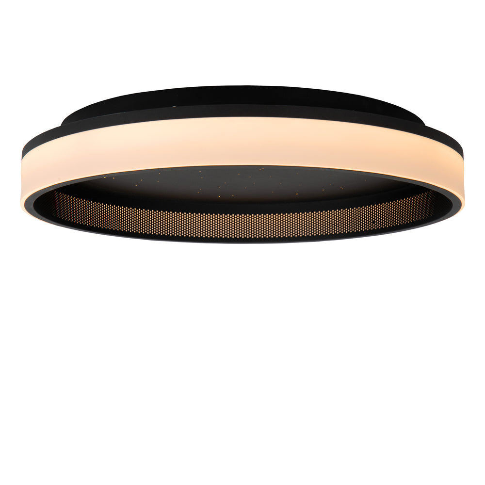 Lucide ESTREJA LED ceiling light 40cm dimmable CCT 2500K-3000K 40W 5500 lumens Black IP20 modern round