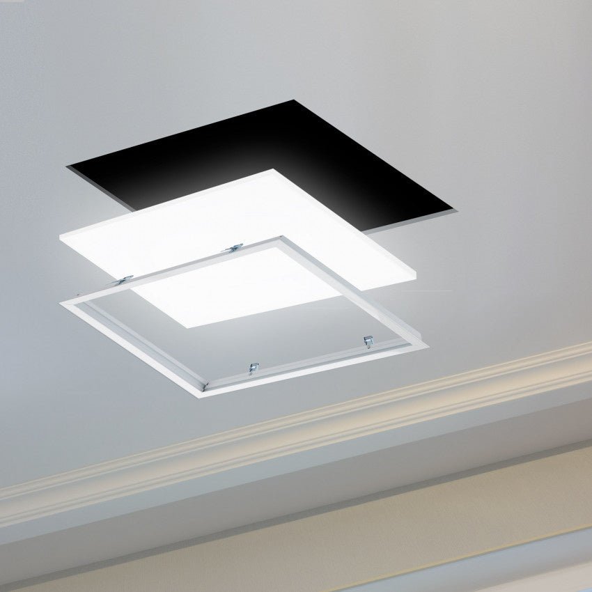 LED-panel 30x30cm indbygget ramme hvid aluminium, ip20, 220-240v, CE rohs-certificeret