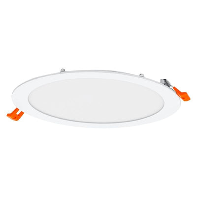 Slim LED Downlight 22W 4000K 2000 lumen Hvid rund indbygning 225mm udskæring 200mm 110° lysvinkel