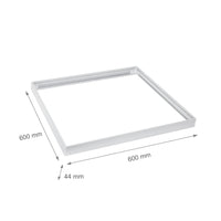 Spectrum algine 600x600mm LED loftlampe hvid aluminium til kontorlokaler, koldt miljø -20/+40, 2 års garanti