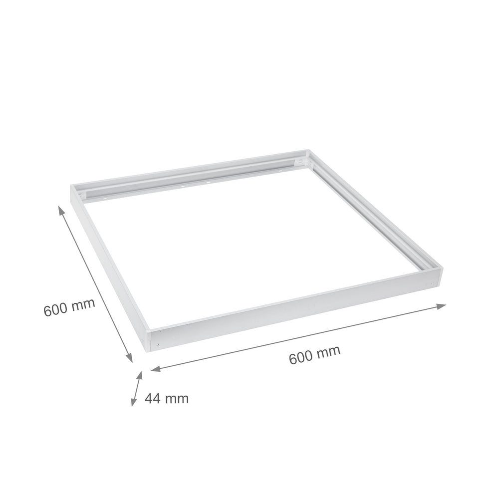 Spectrum algine 600x600mm LED loftlampe hvid aluminium til kontorlokaler, koldt miljø -20/+40, 2 års garanti