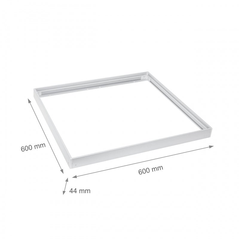 Spectrum algine 600x600mm LED loftlampe hvid aluminium til kontorlokaler, koldt miljø -20/+40, 2 års garanti