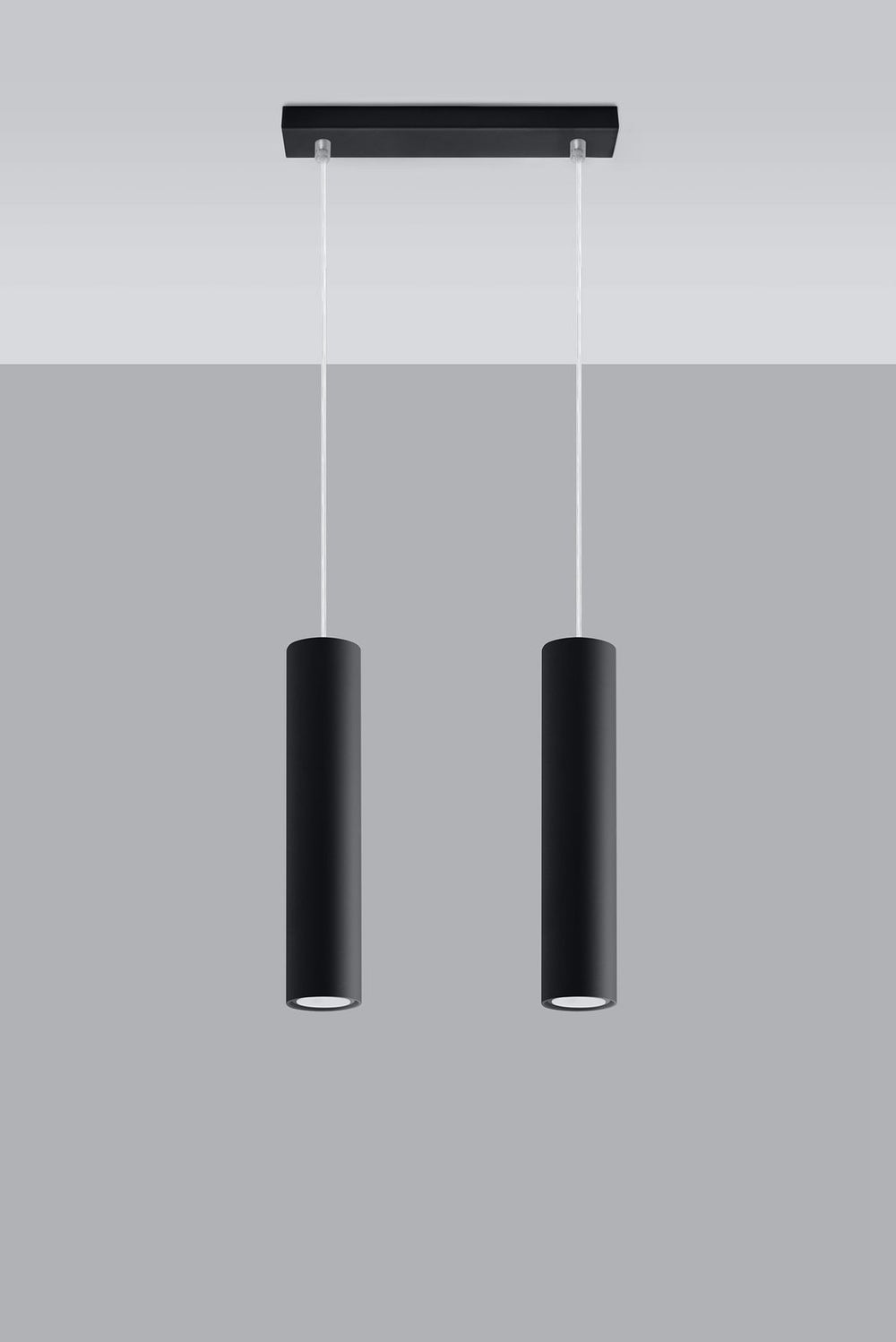 Aigostar LED pendellampe Sort LOOPEZ 2xGU10 fatning, aluminiumshus, 220-240V, IP20, CE RoHS