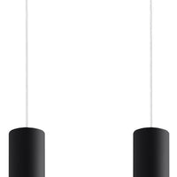 Aigostar LED pendellampe Sort LOOPEZ 2xGU10 fatning, aluminiumshus, 220-240V, IP20, CE RoHS