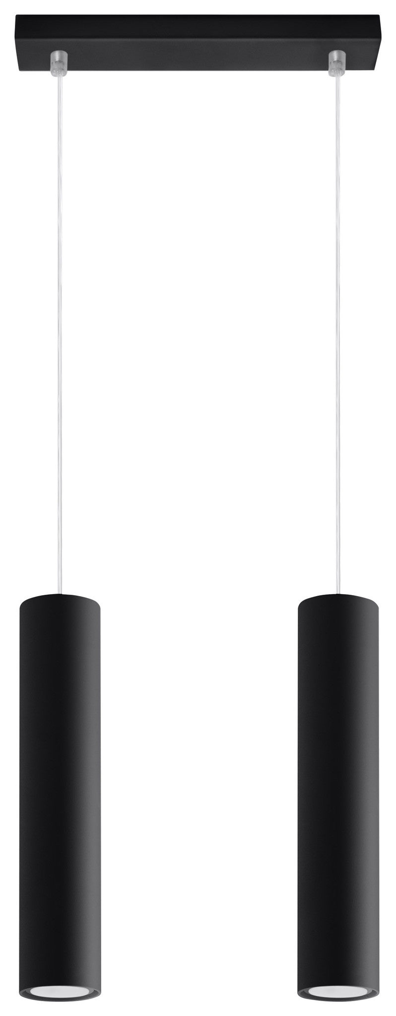 Aigostar LED pendellampe Sort LOOPEZ 2xGU10 fatning, aluminiumshus, 220-240V, IP20, CE RoHS
