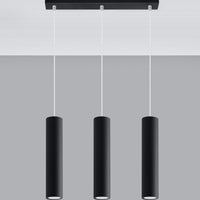 Aigostar LED pendellampe Sort LOOPEZ, 3 x GU10 fatning, IP20, aluminiumshus, CE RoHS certificeret