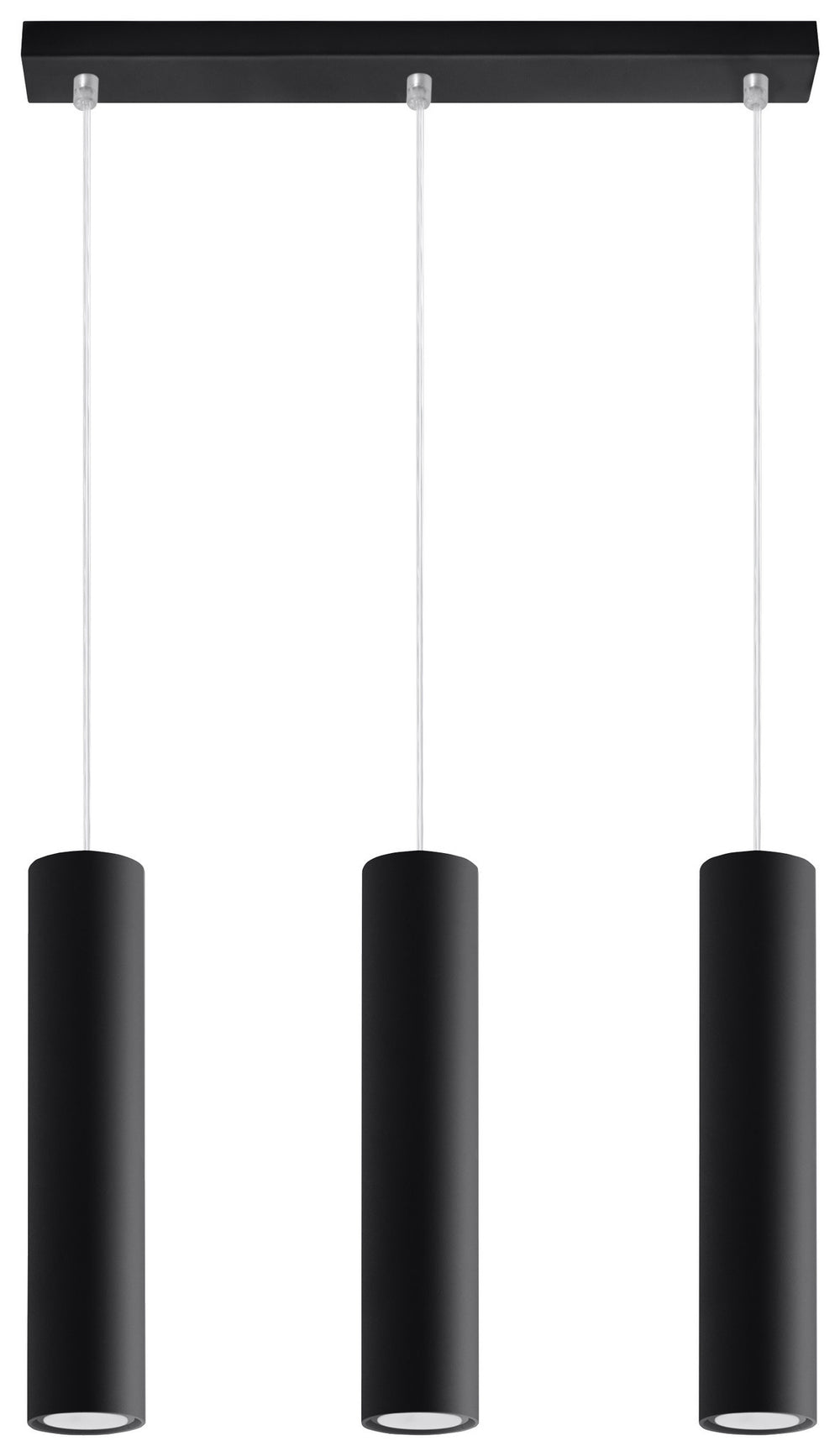 Aigostar LED pendellampe Sort LOOPEZ, 3 x GU10 fatning, IP20, aluminiumshus, CE RoHS certificeret