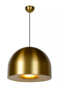 Lucide AKRON pendant light Ø50cm, E27 socket, Matte Gold Brass finish, IP20, aluminium, CE RoHS