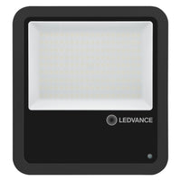 LED projektør med fotocelle sort 100w 15000 lumen 100d 4000k kold hvid ip66 lyssensor