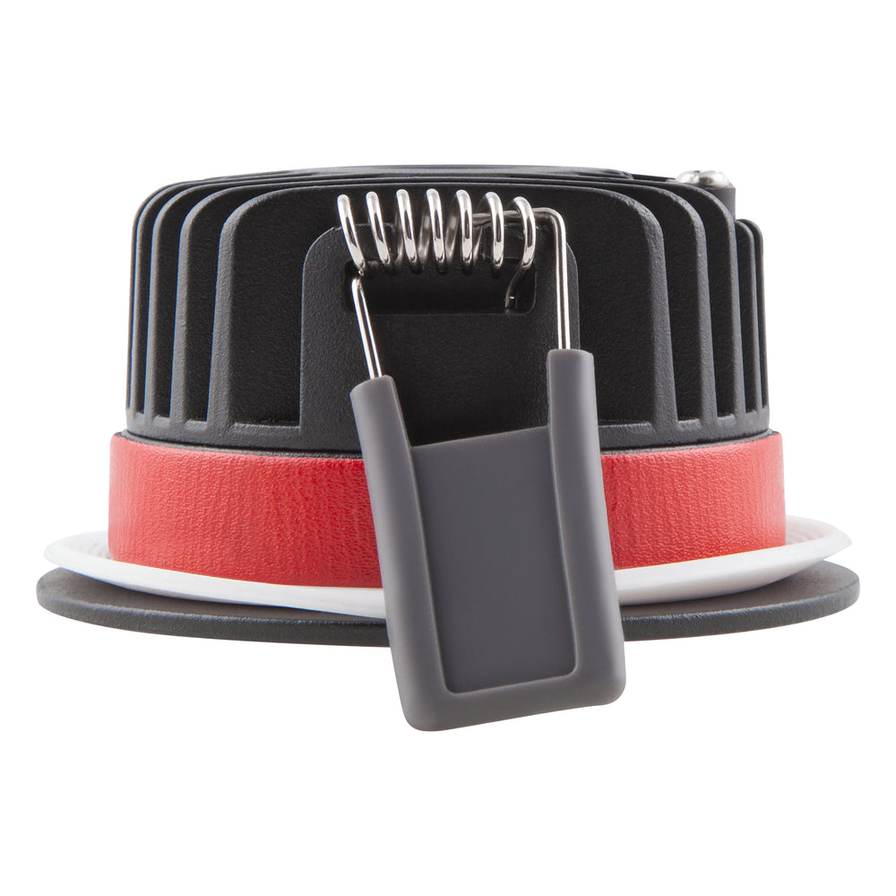 Ledvance fire rated recessed LED spotlight 8W 3000K dimmable IP65 Black 90CRI 36° beam